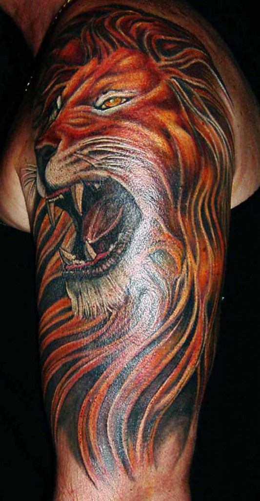 Good-Lion-Arm-Tattoos-For-Men-Ideas