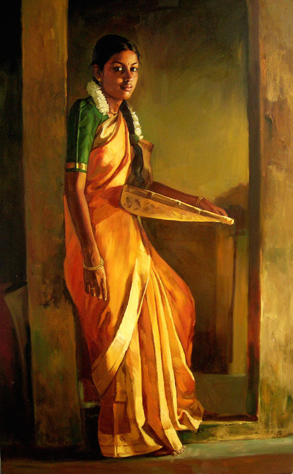 oil on canvas painted by artistelayarajamo