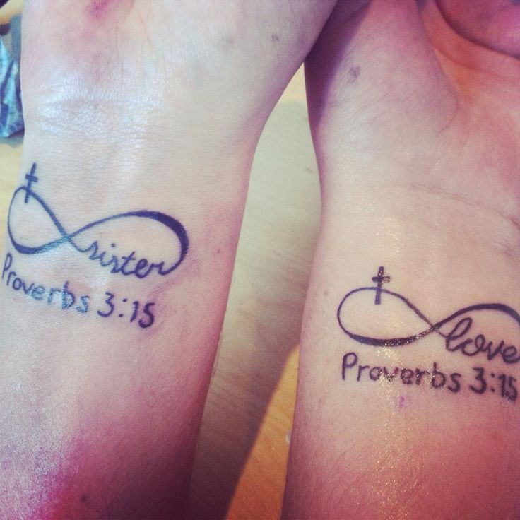My sister tattoo with the best little sister ever
