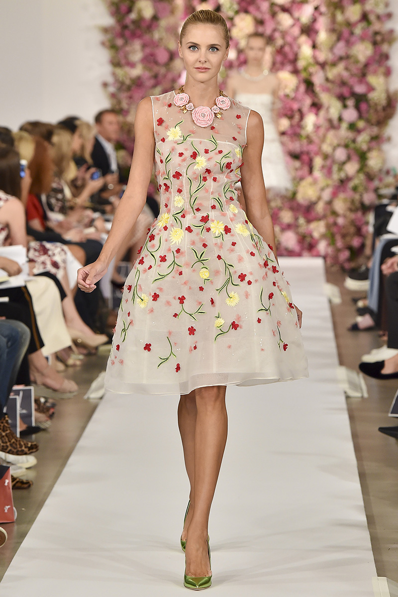 Oscar de la Renta 2015 spring:summer 2015 floral dresses