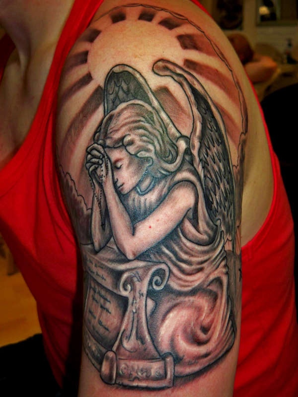 Praying Angel Tattoo Arm Angel tattoos