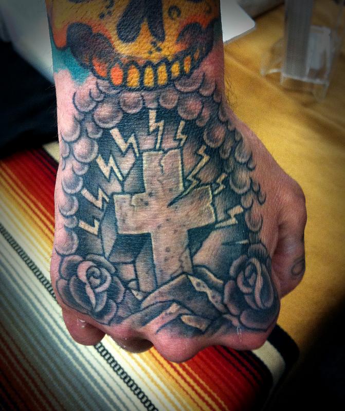 Rock-Of-Ages-Hand-Tattoo