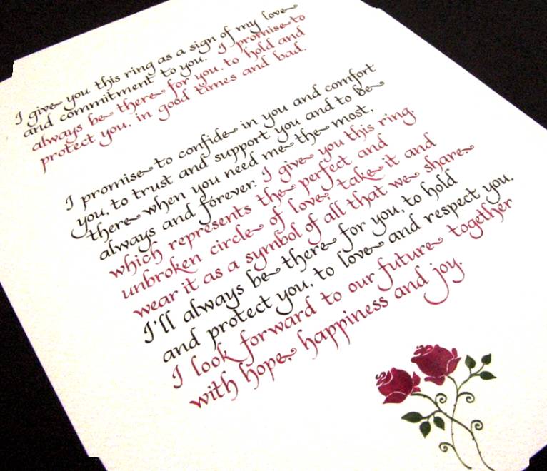 Romantic Wedding Vows From Her To Him