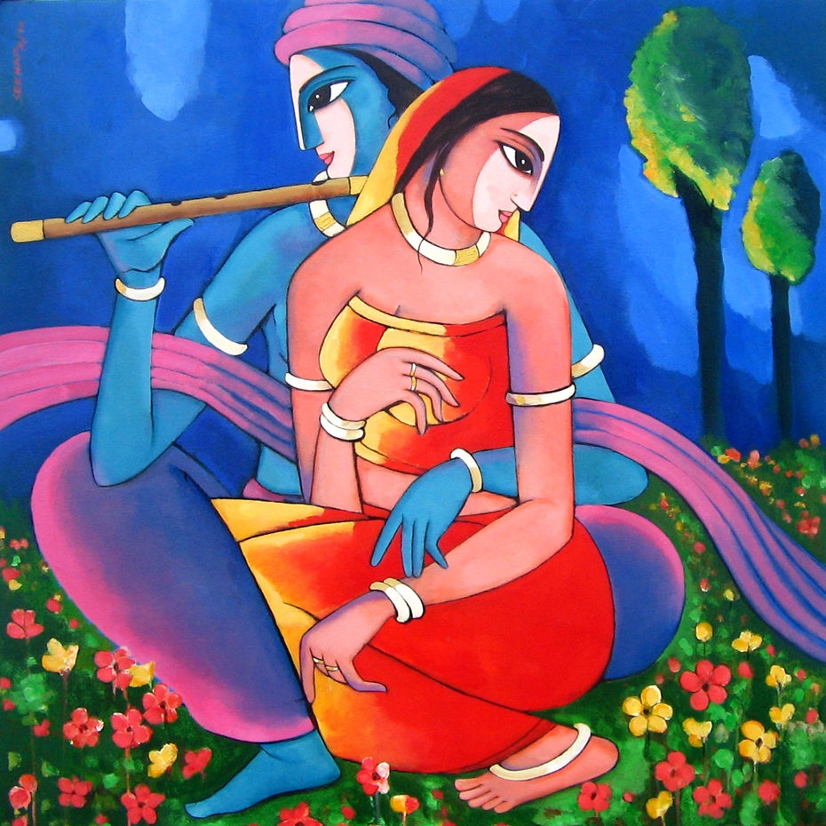Sekhar Roy 1957 - Indian Figurative painter - Tutt'Art