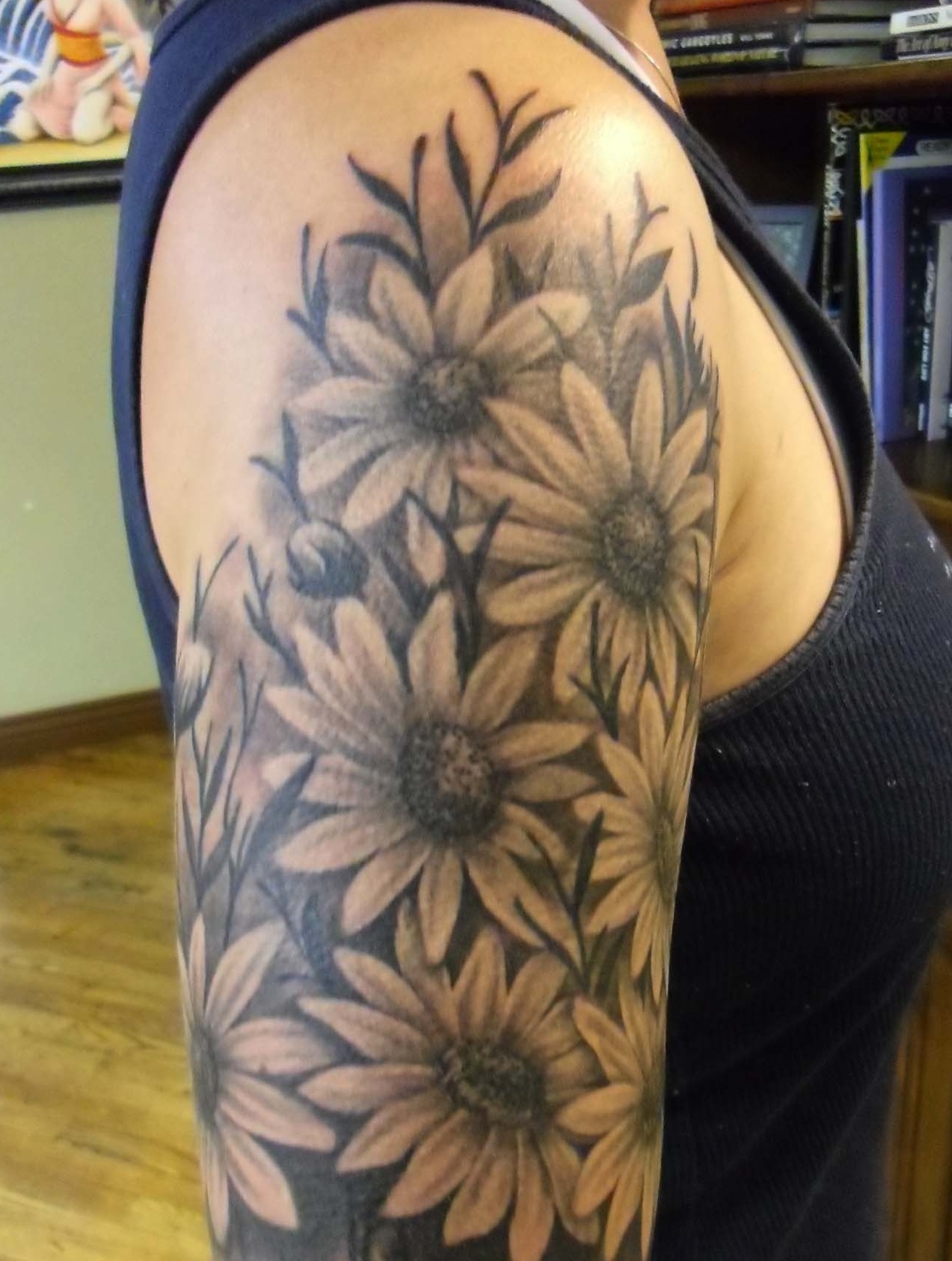 Sleeve-Sunflower-Tattoo-Design-Ideas-For-Women