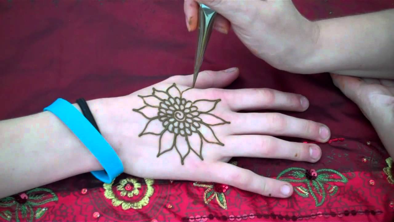 Sunflower Henna Tattoo