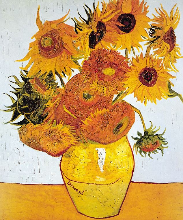 Van Gogh's famous sunflower paintings