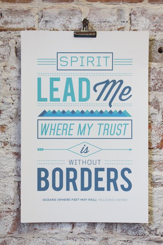 Vintage Typography Poster Print - Hillsong United