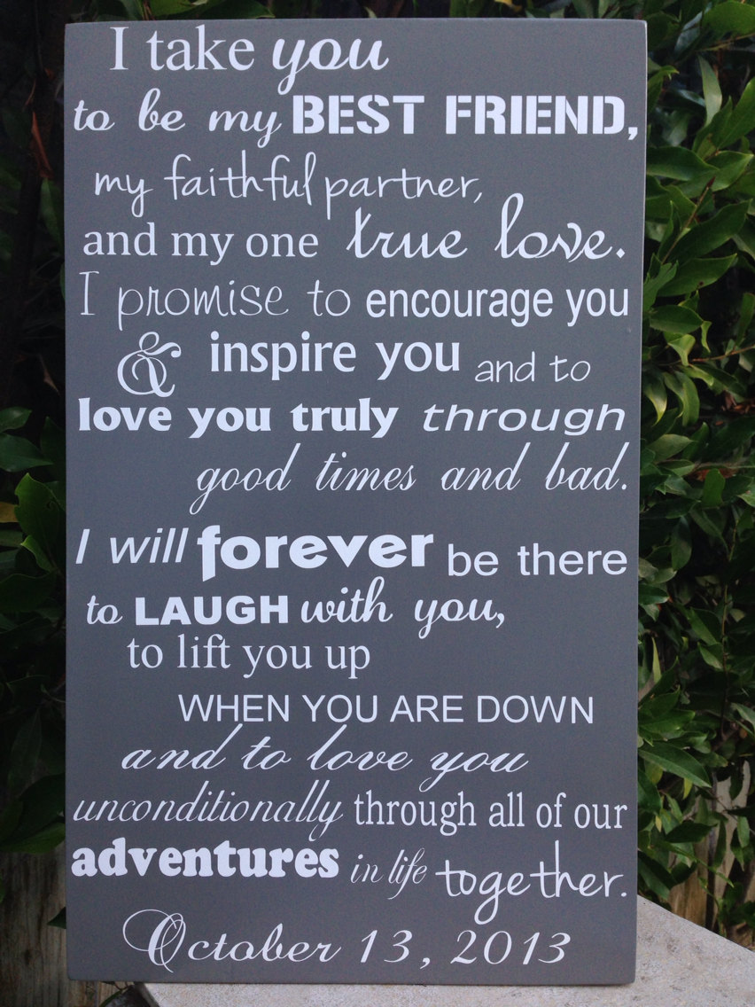 Wedding Gift for Couple 2nd Anniversary Gift Wedding Vows