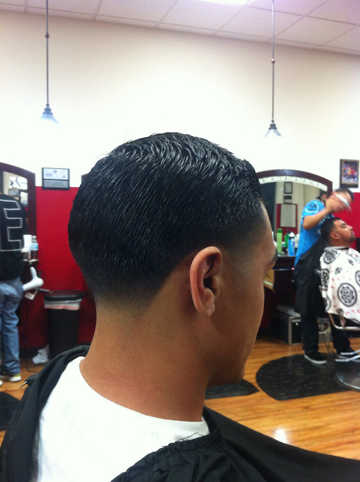 all around bald tapered gentlemans haircut