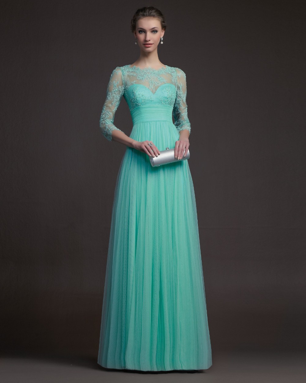 beautiful-Evening-Dress-Turquoise-for-women-2015