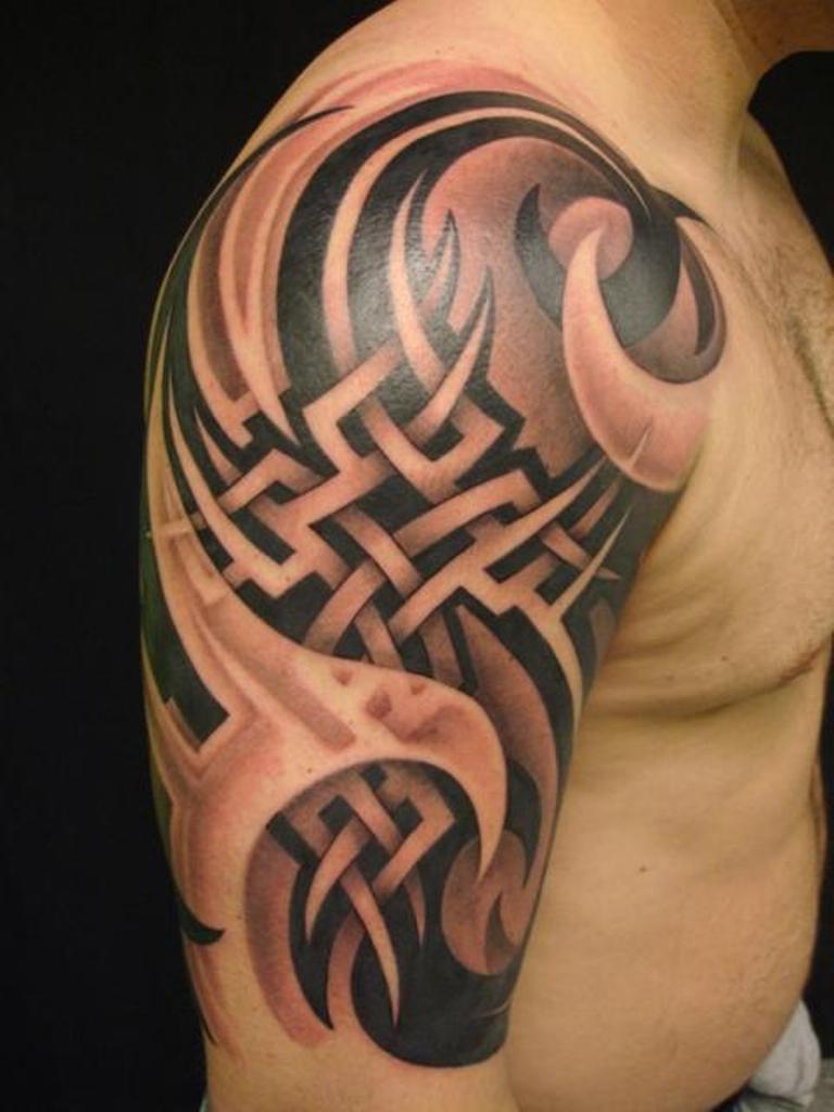 great-3d-tribal-and-celtic-tattoos-on-half-sleeve