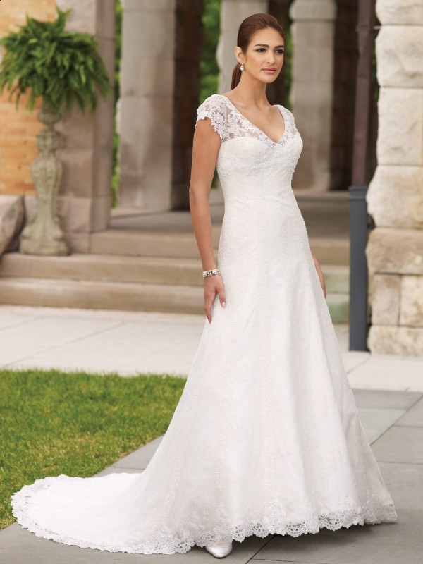 simple-wedding-dress-with-short-sleeves