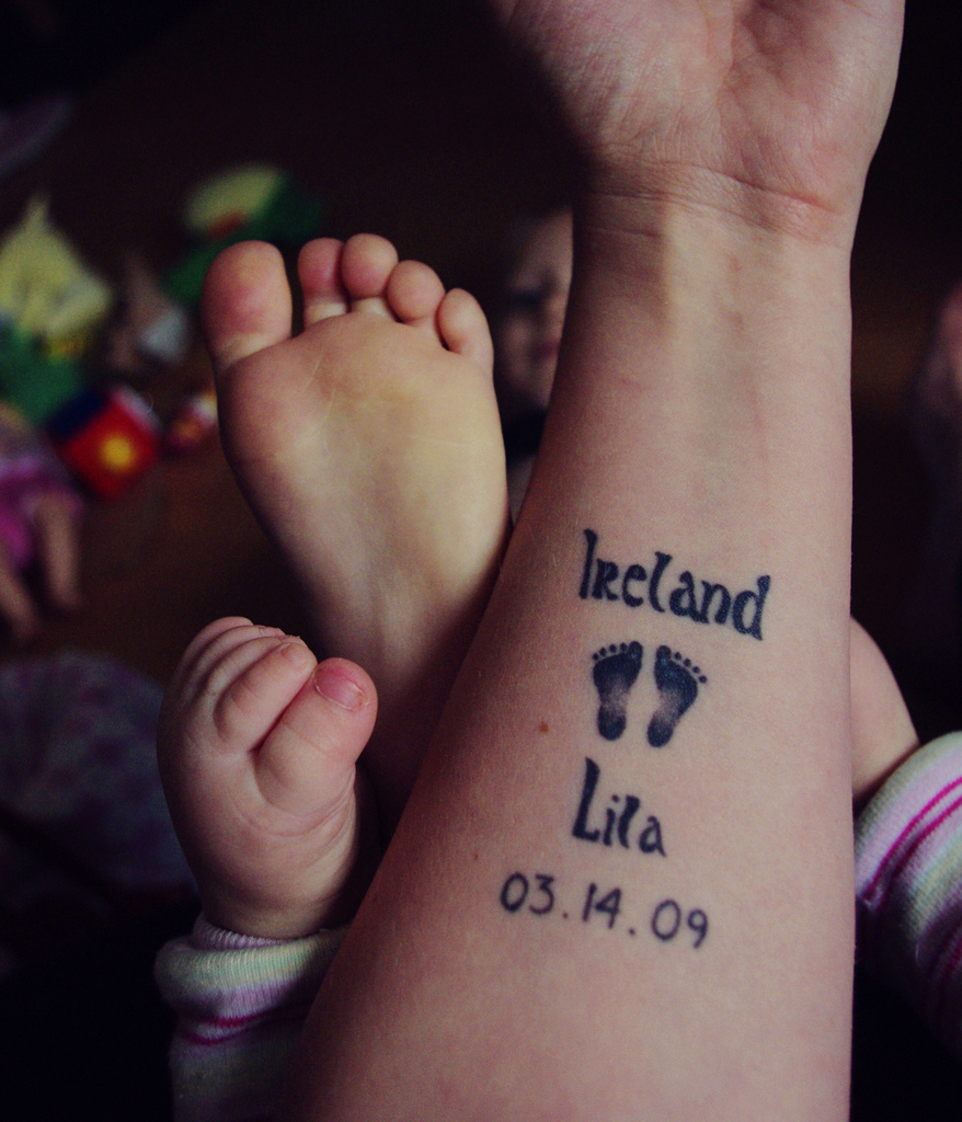 sisters feet Tatto