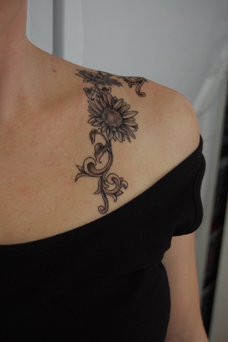 sunflower tattoo design