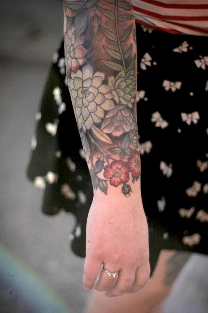 tattoos roses arm tattoo tattooed women