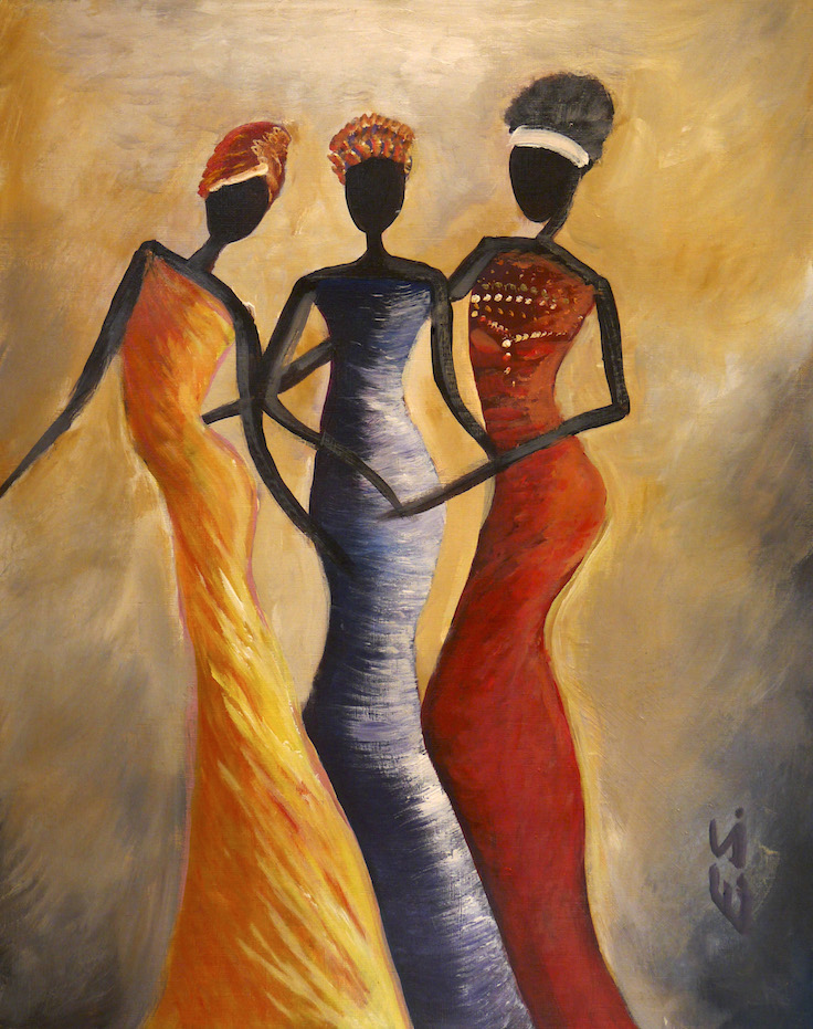 African Paintings Women Art