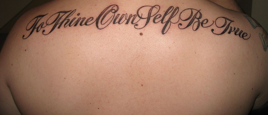 Back Quote tattoo