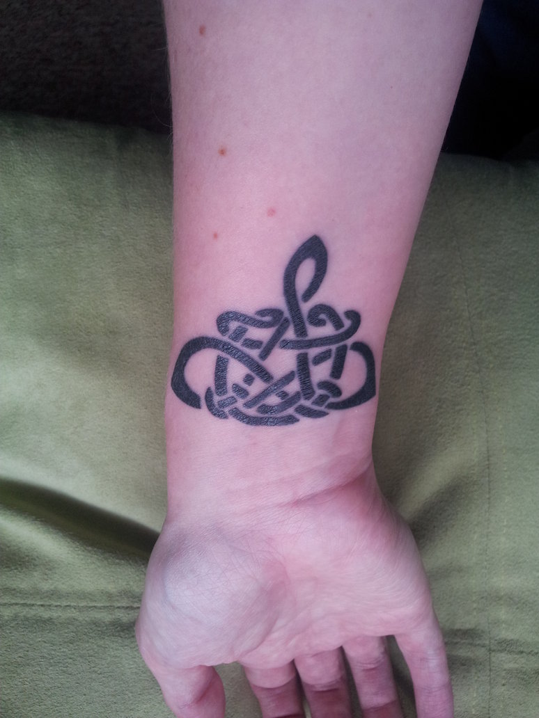 Beautiful Celtic Knot Wrist Tattoos