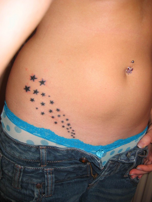 Belly Star Tattoo Ideas For Girls