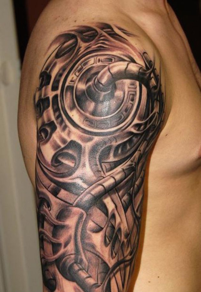 Biomechanical Tattoo For Your Arm