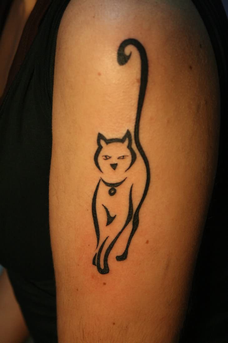 Cat Black Tattoo Design