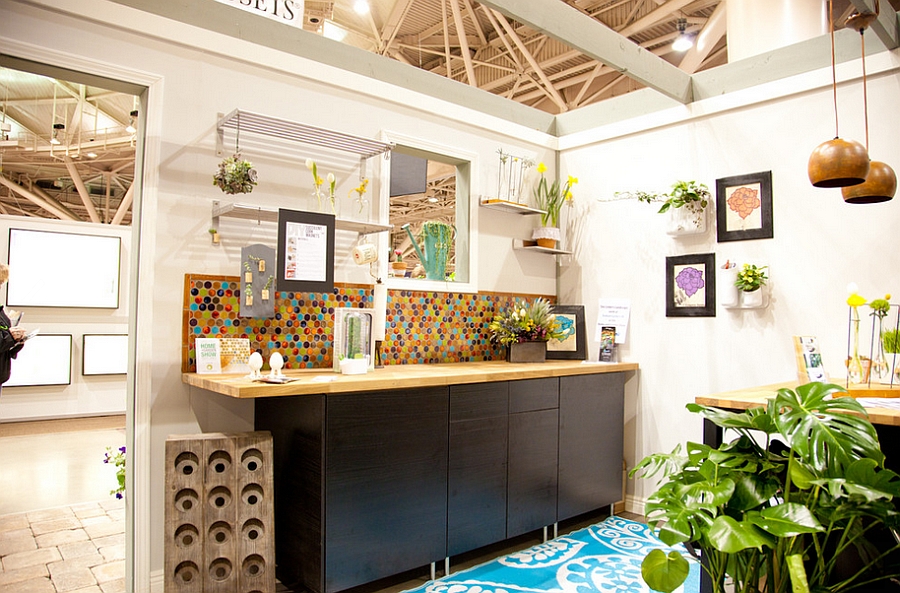 Bold-multi-color-penny-tiles-create-a-vivacious-backdrop-for-the-eclectic-kitchen