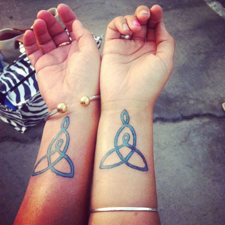Celtic mother daughter knot tattoo