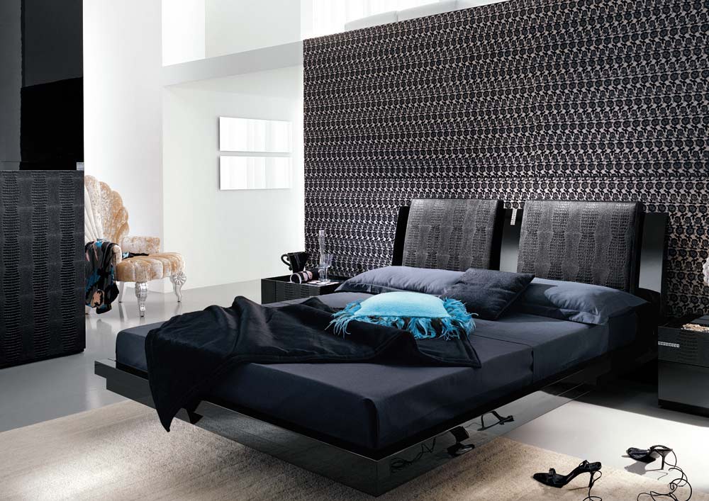 Contemporary Black Bedroom Furniture Design Ideas