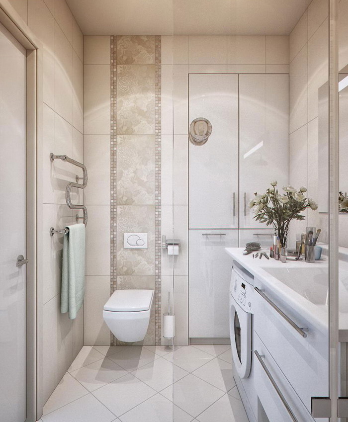 Cozy Vertical Small Bathroom Design Ideas