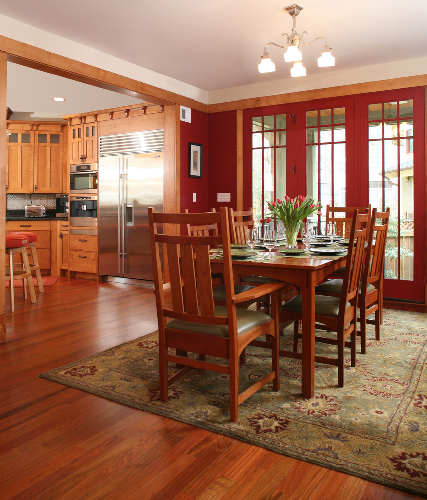 Craftsman Style Decorating for mission style decorating Dining Room
