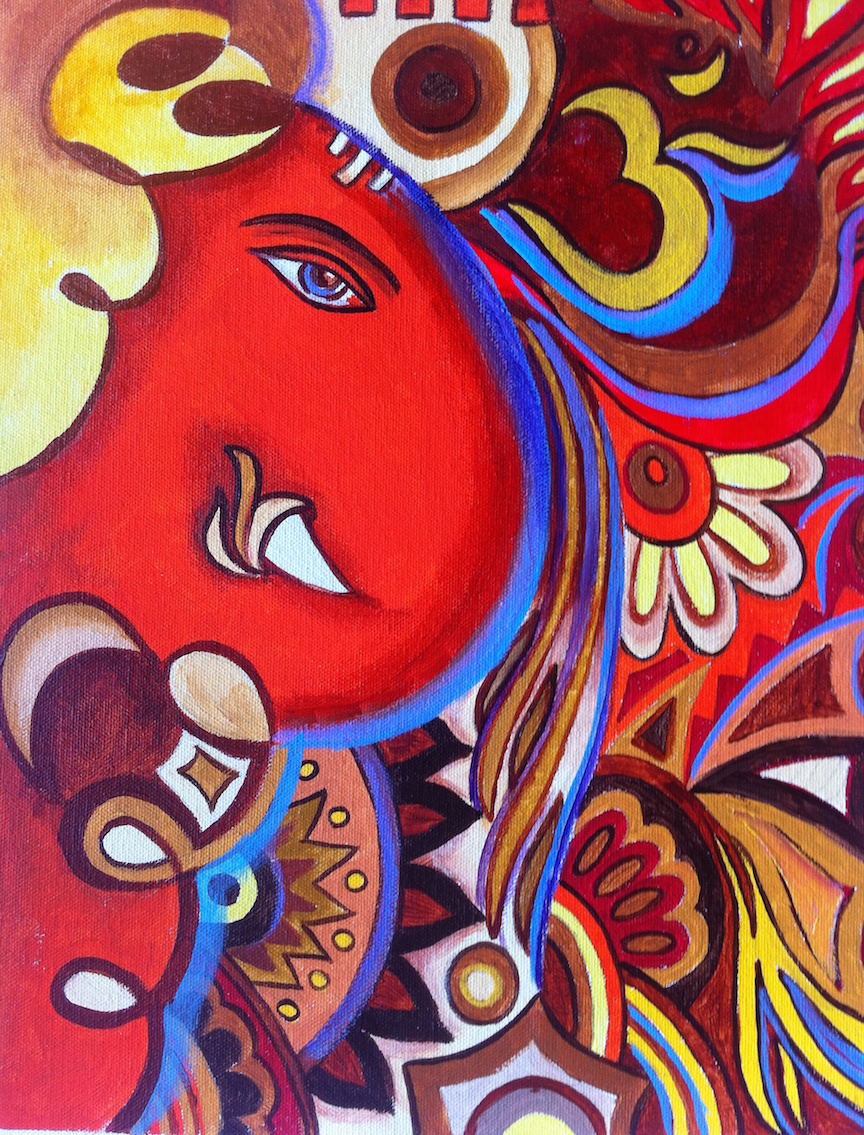 Ganesh Painting Abstract