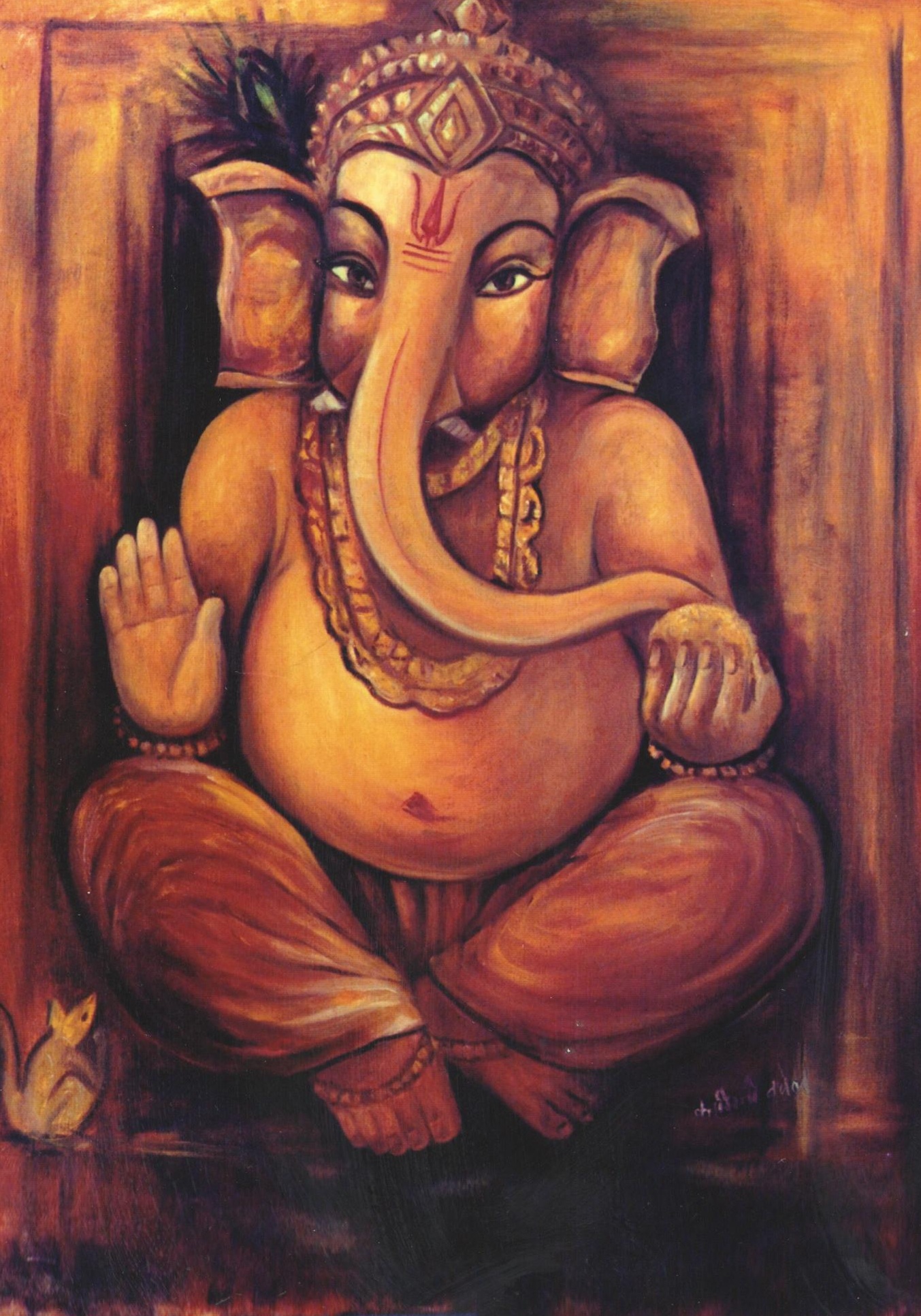 Ganesha Oil Paintings Painting