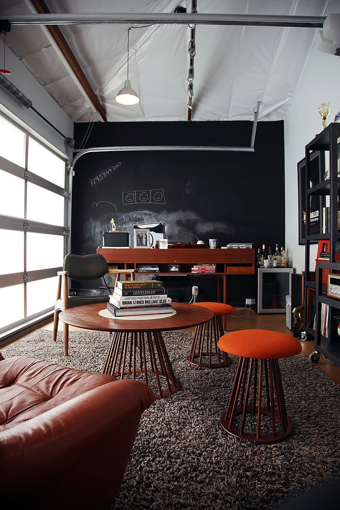 Garage-home-office-with-midcentury-and-industrial-vibe