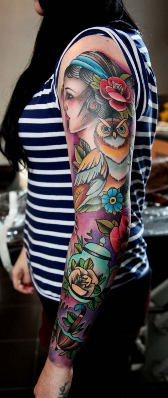 Gorgeous traditional style sleeve