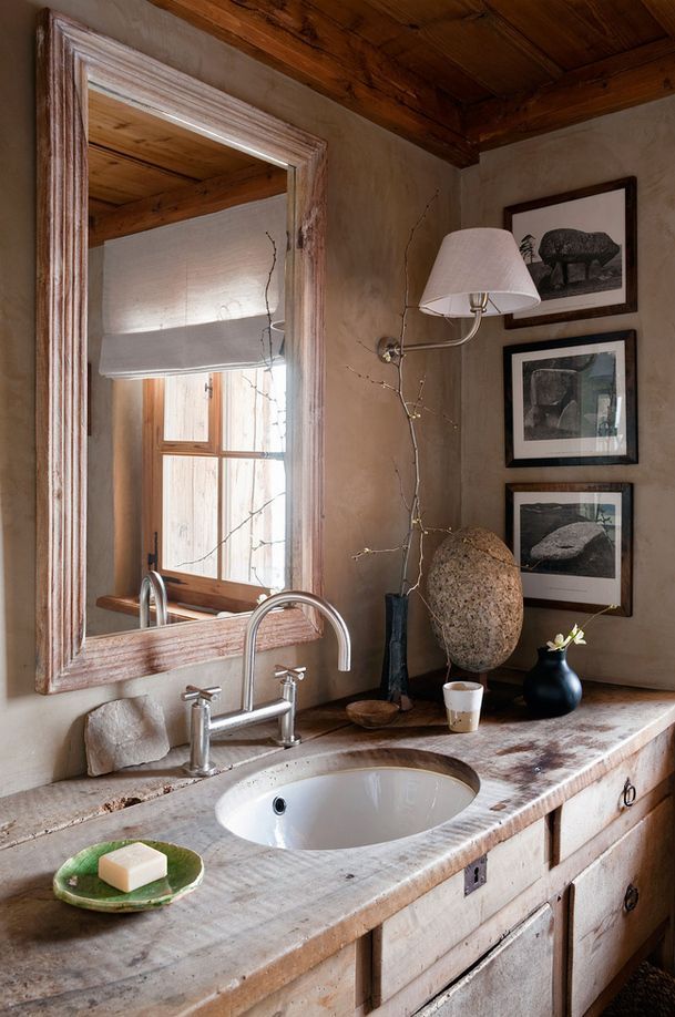 Great Cool Rustic Bathroom Designs