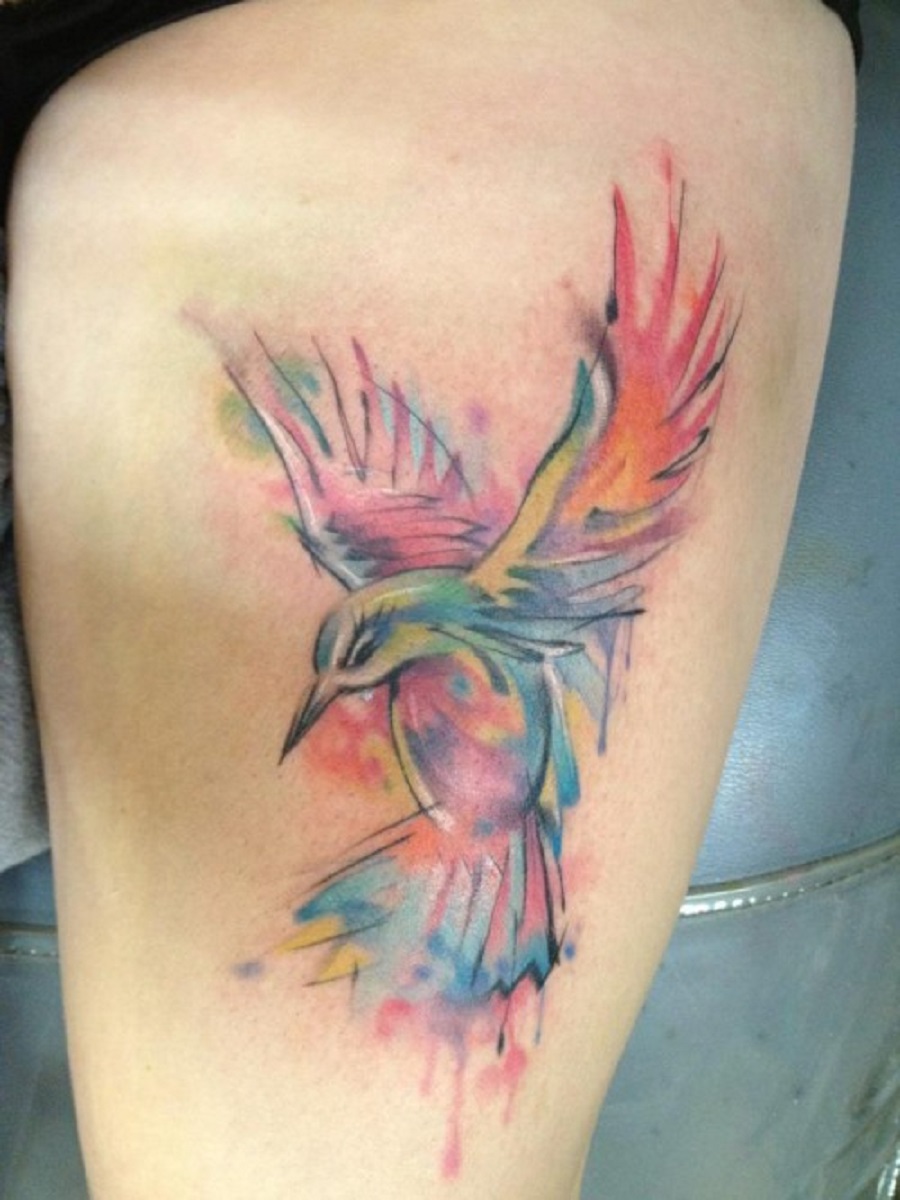 Hummingbird tattoo designs are creative tattoo