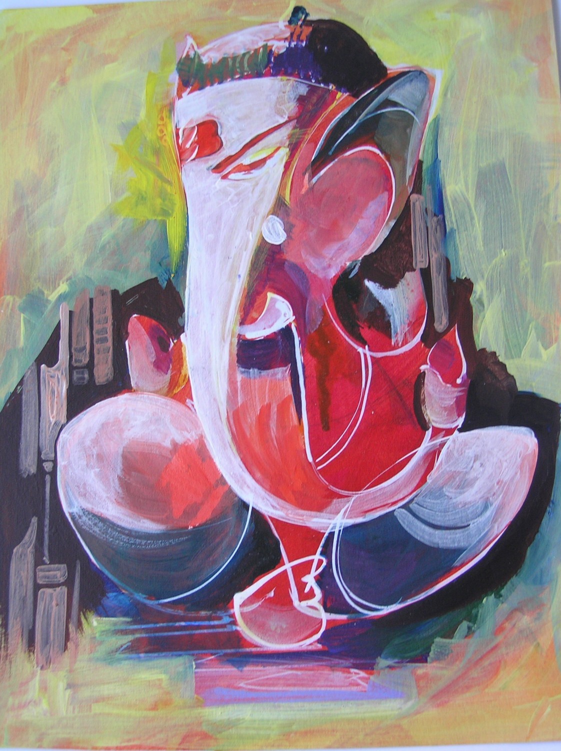 Lord Ganesha Modern Paintings