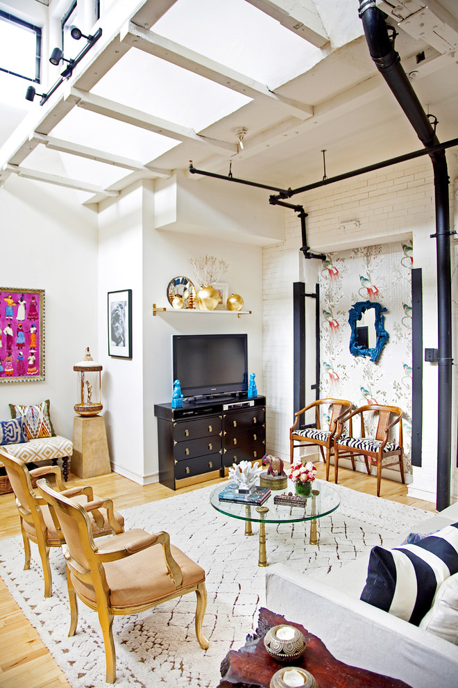 Lovely Zebra Chair Home Interior Design Eclectic Living Room