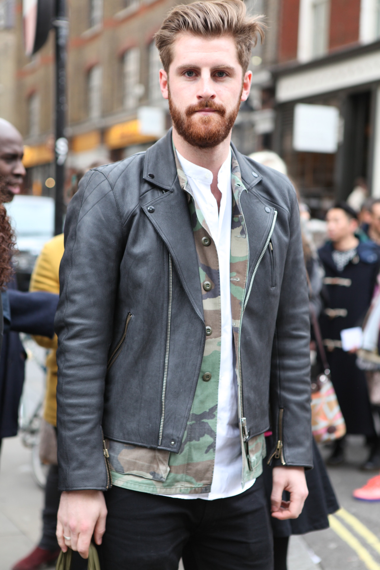 Mens Leather Jackets Street Style