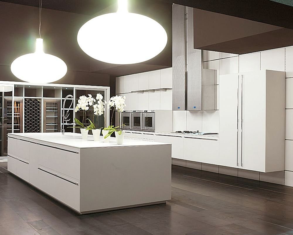 Modern Cabinets Kitchen Oval Lamp Design Ideas