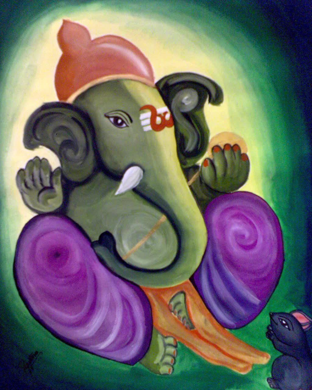 Painting Lord Ganesha