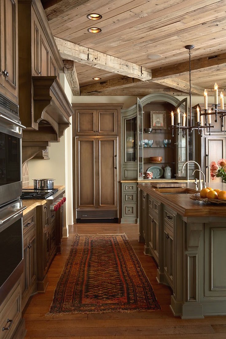 Kitchen Rustic Cabinets Design
