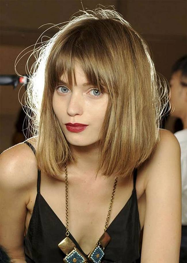 Shoulder Length Hairstyles With Bangs For Women
