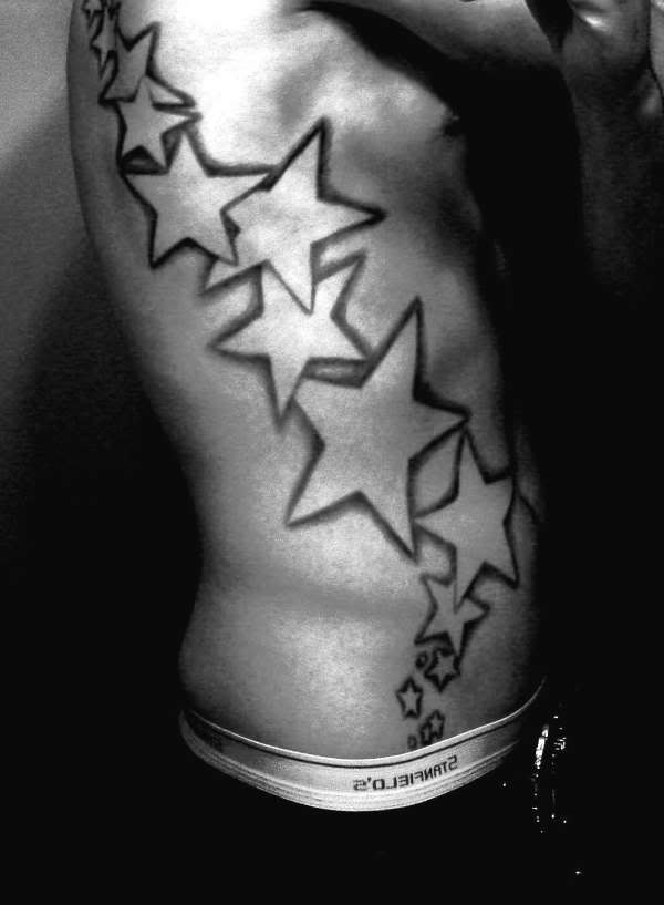 Side Body Star Tattoo