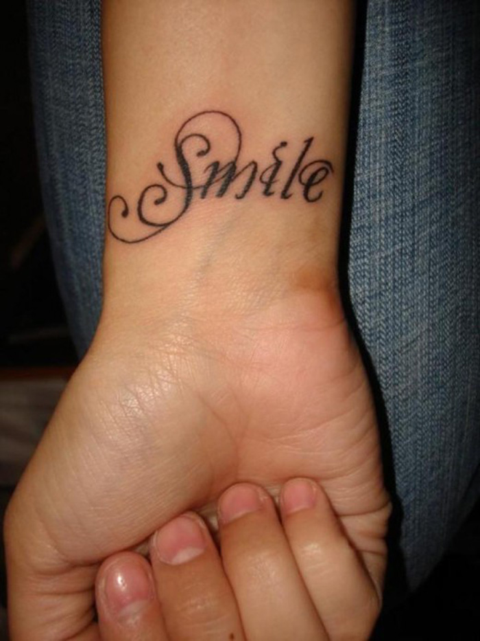 Simple Word Tattoo Designs for Women