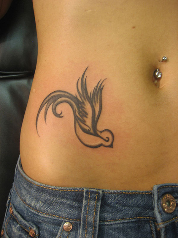 Simple bird tattoo