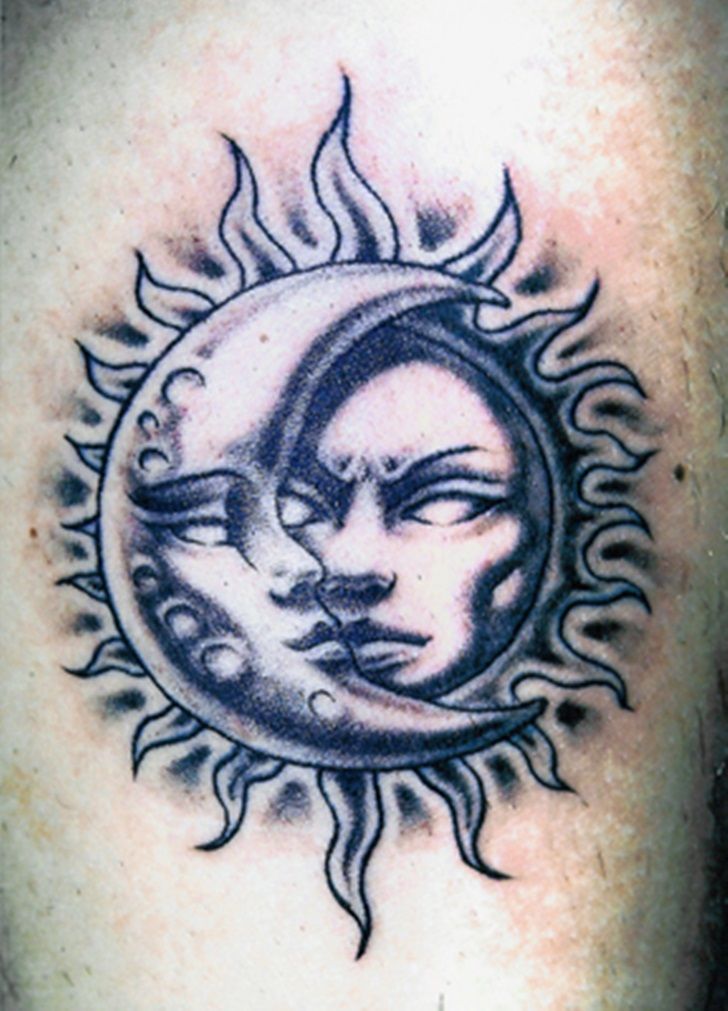 Sun and Moon Tattoo