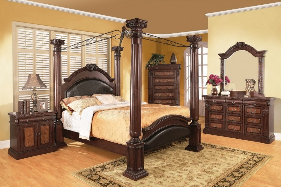 Traditional Asian Bedroom Decoration Furniture
