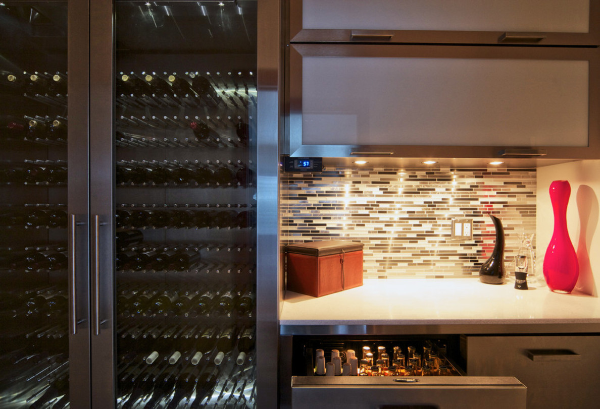 Wine Modern Cellar Elegant Design Ideas In Vancouver